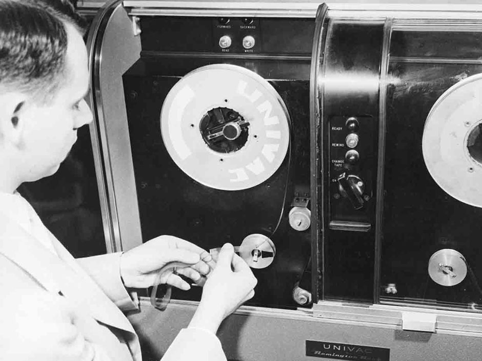 Memory on magnetic tape