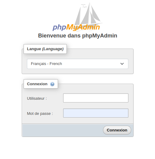 phpMyAdmin exécuté depuis un container Docker avec Docker Compose