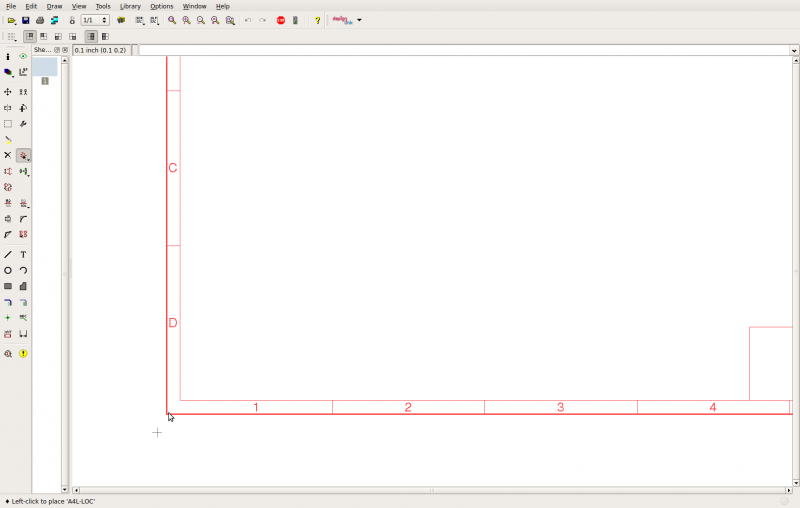Place frame in the workspace