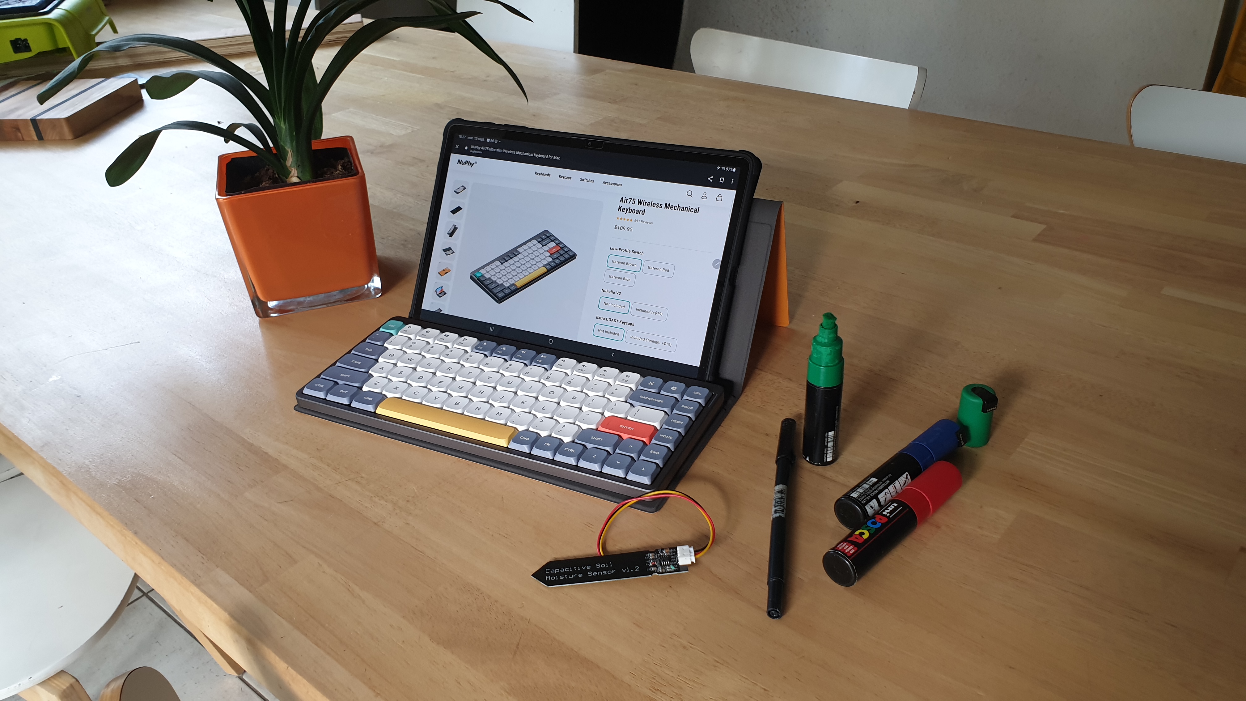 The NuPhy Air75 mechanical keyboard