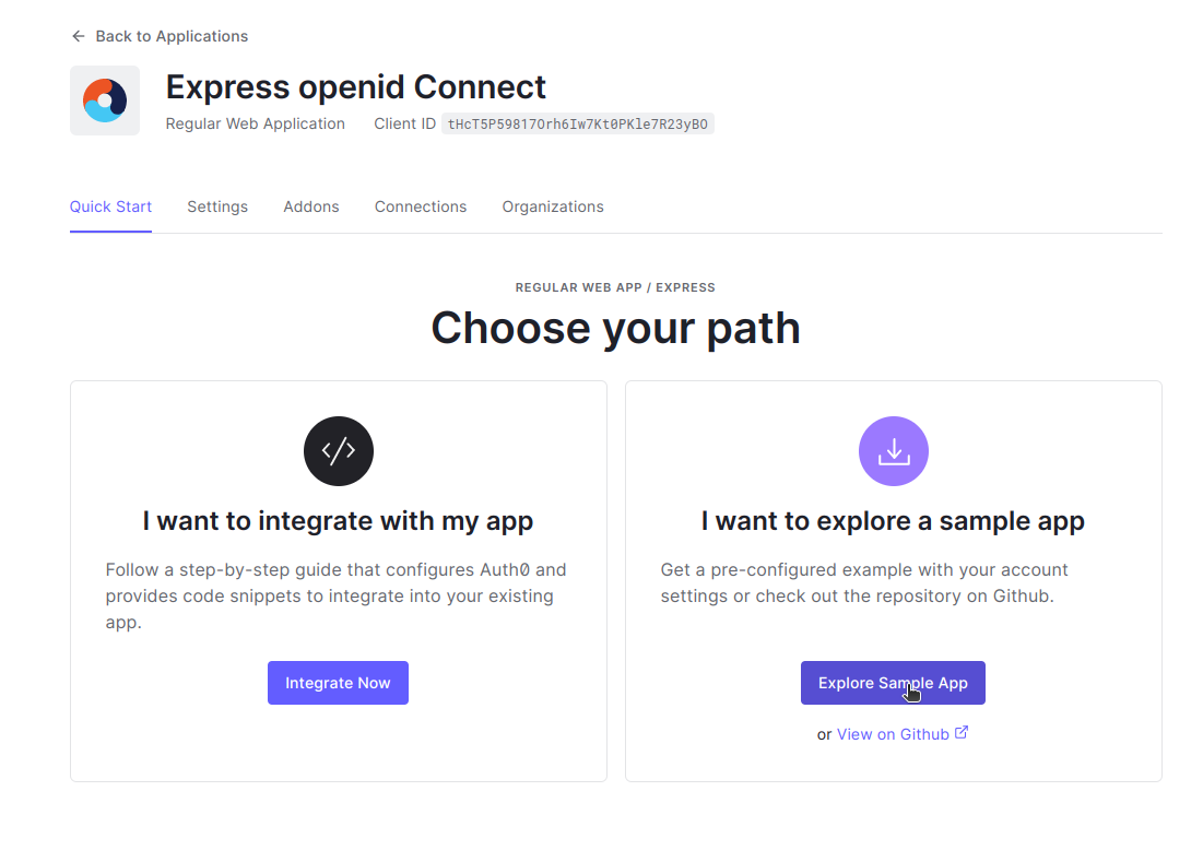 Explore a sample app