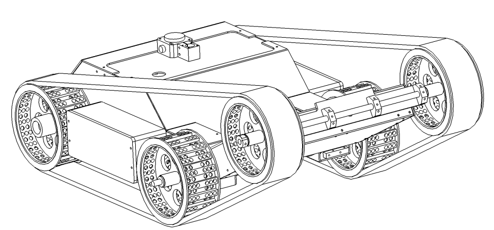 CAD image of B2P2 robot