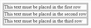 Expected output of short tag exercice