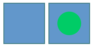 Example of circle in a square