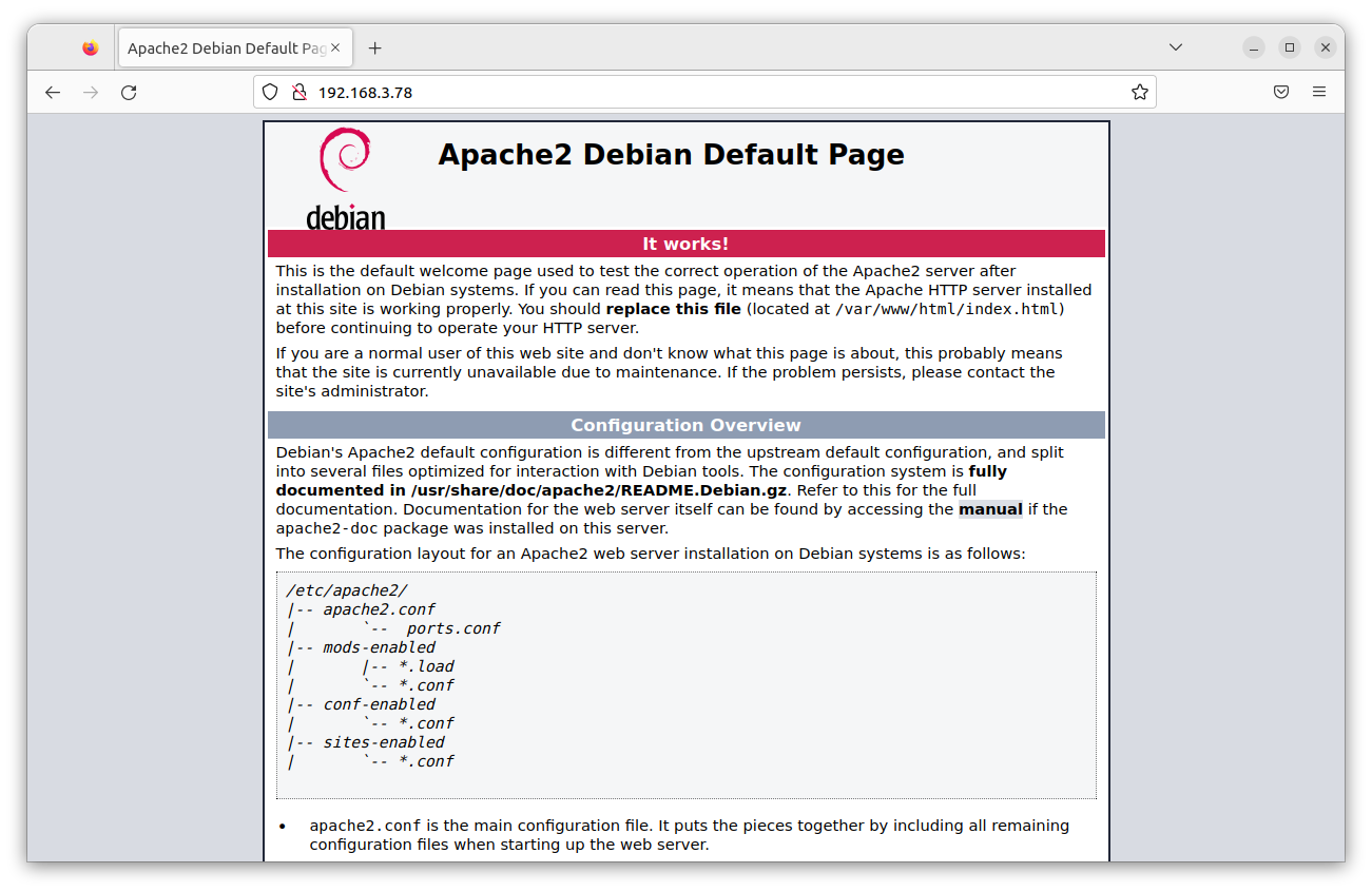 Apache home page