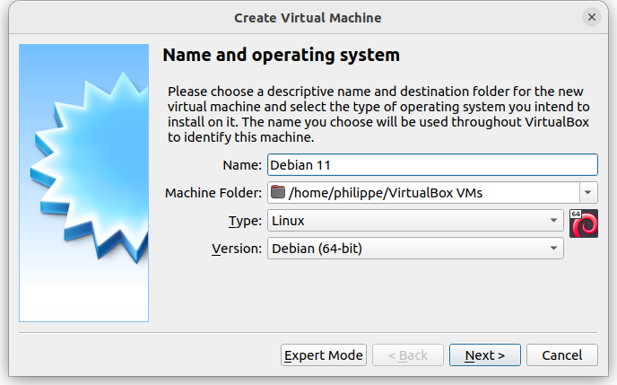 Create a new virtual machine