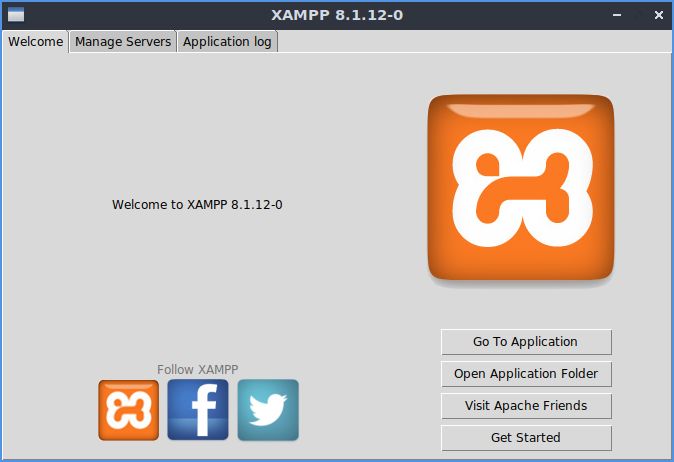 XAMPP control panel first start