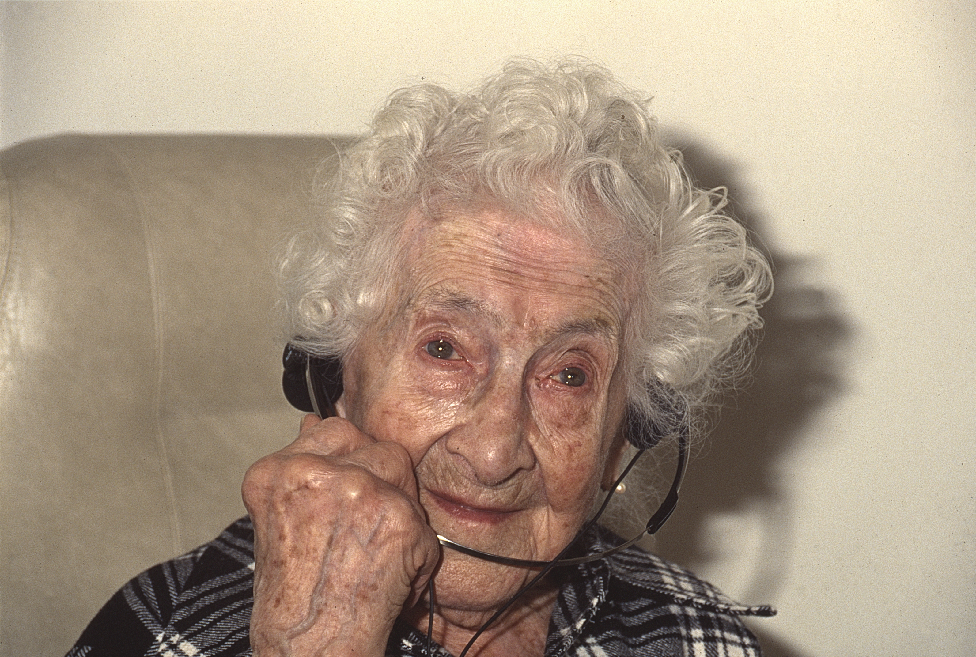 Jeanne Calment, la française doyenne de l'humanité.
