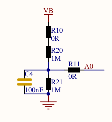 Schéma de la mesure de tension batterie sur la FireBeetle DFR0478