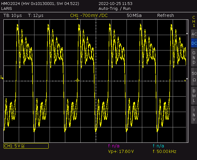 Capture du signal d'alimentation de la sortie TIC du Linky à vide