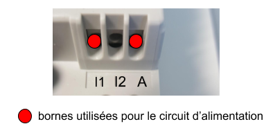 Sortie d'alimenation de la TIC