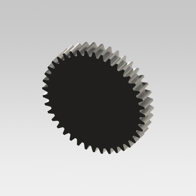 Vue de la roue dentée paramètrable pour Solidworks
