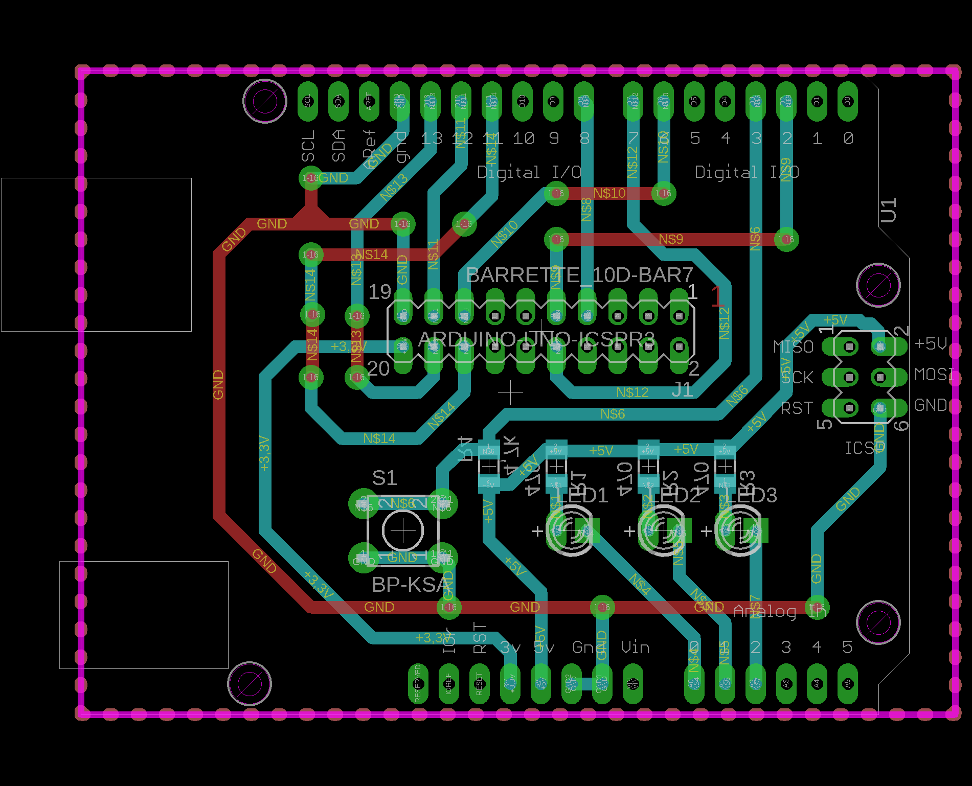 Routage de la shield Arduino ZigBee